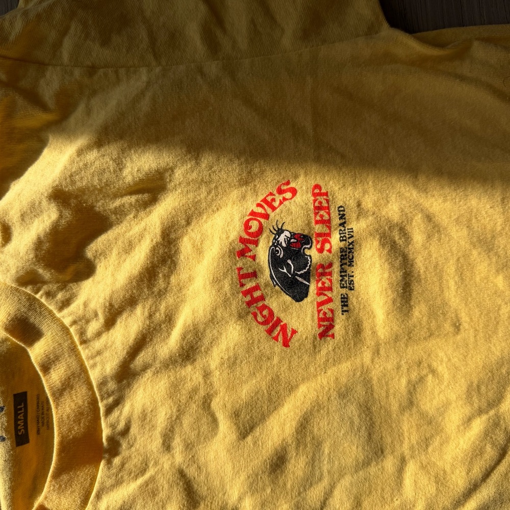 Empyre Yellow Night Moves Panther Tee